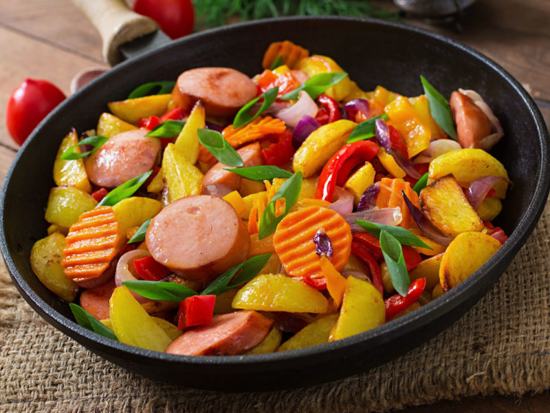 Kielbasa and Cauliflower